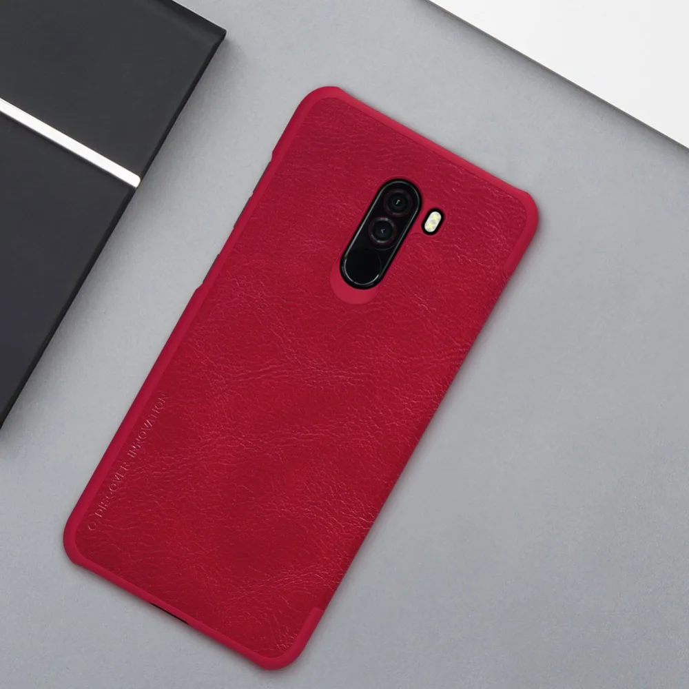 Для Pocophone F1 крышка Nillkin Qin protecte чехол для Xiaomi Poco Защитная телефона высокого