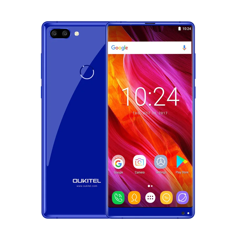 Oukitel Mix 2 5,9" FHD 18:9 полный дисплей Android 7,0 6 ГБ ОЗУ 64 Гб ПЗУ Восьмиядерный 21 Мп+ 13 МП 9 В/2 а быстрое зарядное устройство 4080 мАч смартфон