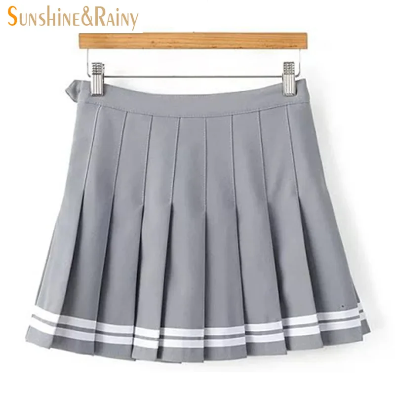 2017 новые юбки для девочек на осень и весну плиссированная юбка школьницы