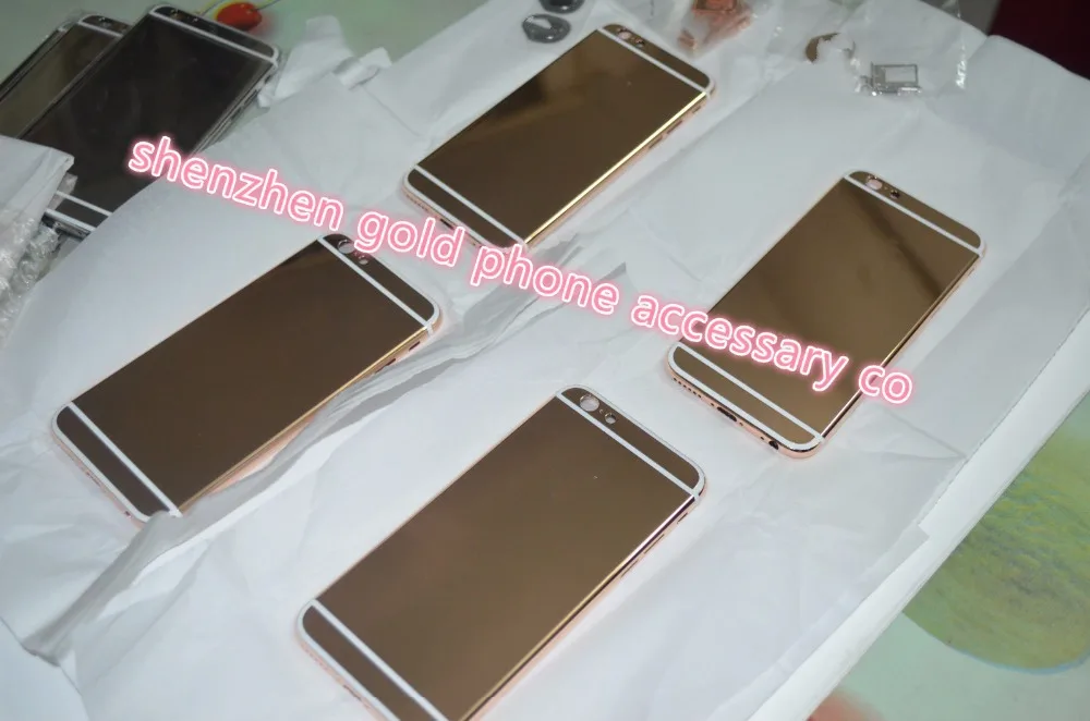 Чехол для телефона 6 plus 24 карата с золотым розовым платиновым покрытием черный