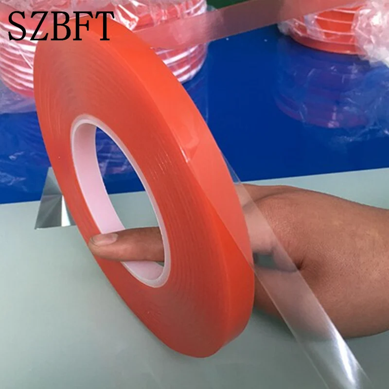 SZBFT 5 мм * 50 м красная высокопрочная акриловая гелевая двусторонняя клейкая