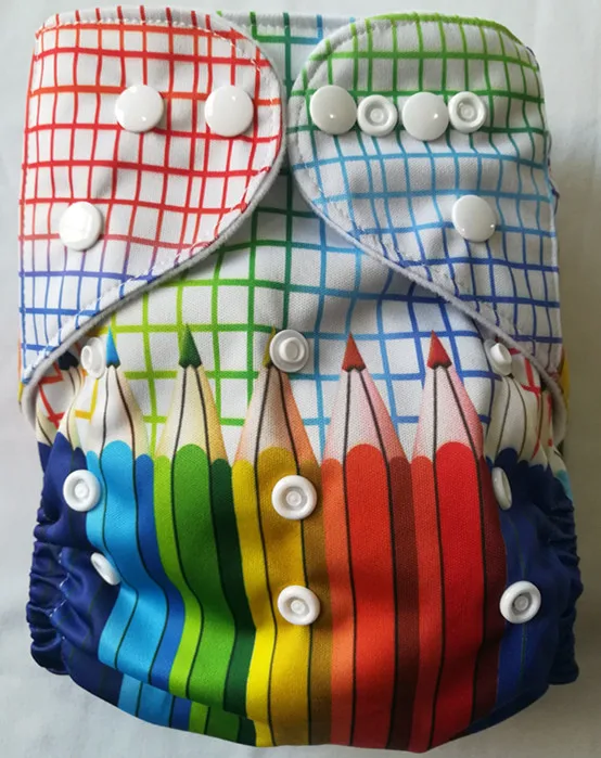 

Newest color !breathable waterproof stay dry One size fits all beautiful printed pocket Cloth Diapers eco-friendly nappy