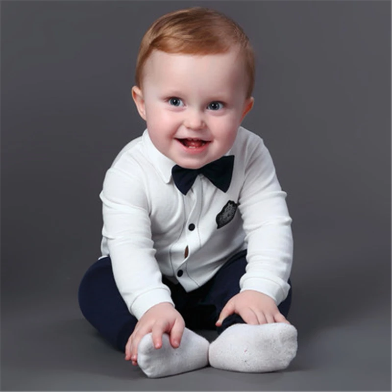 2017 Детский комбинезон весенний одежда для маленьких мальчиков хлопковая