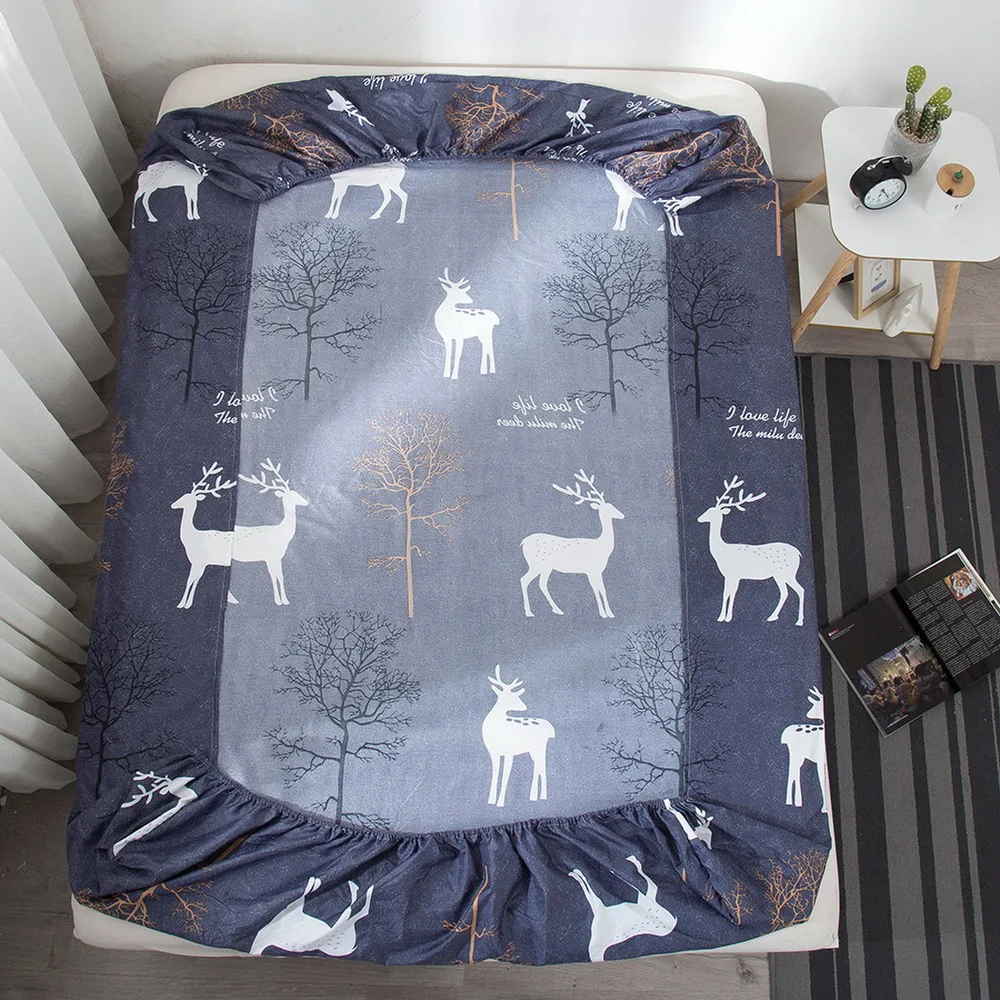 Комплект постельного белья с геометрическим рисунком наволочки мультяшными