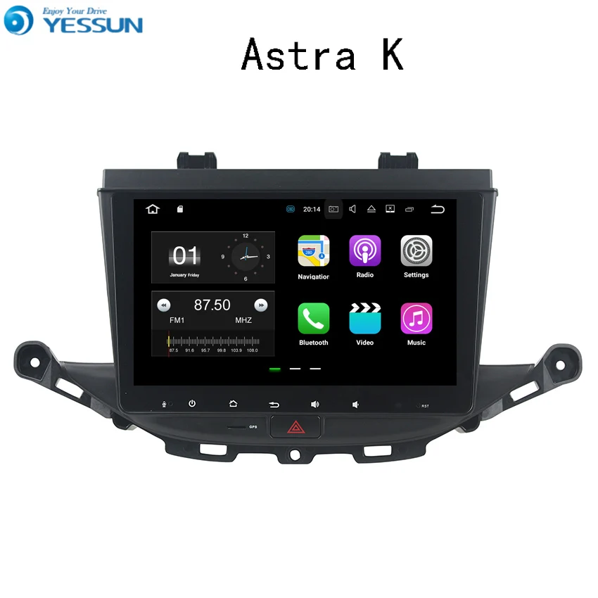 YESSUN Автомобильный навигатор gps для Opel Astra K~ Android аудио видео HD сенсорный экран стерео Мультимедийный плеер без CD DVD