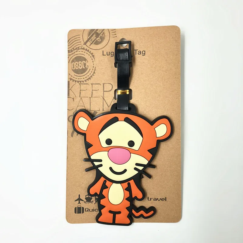 Новинка 2018 тиггер Ослик мультфильм милый для путешествий багажная бирка Id адрес