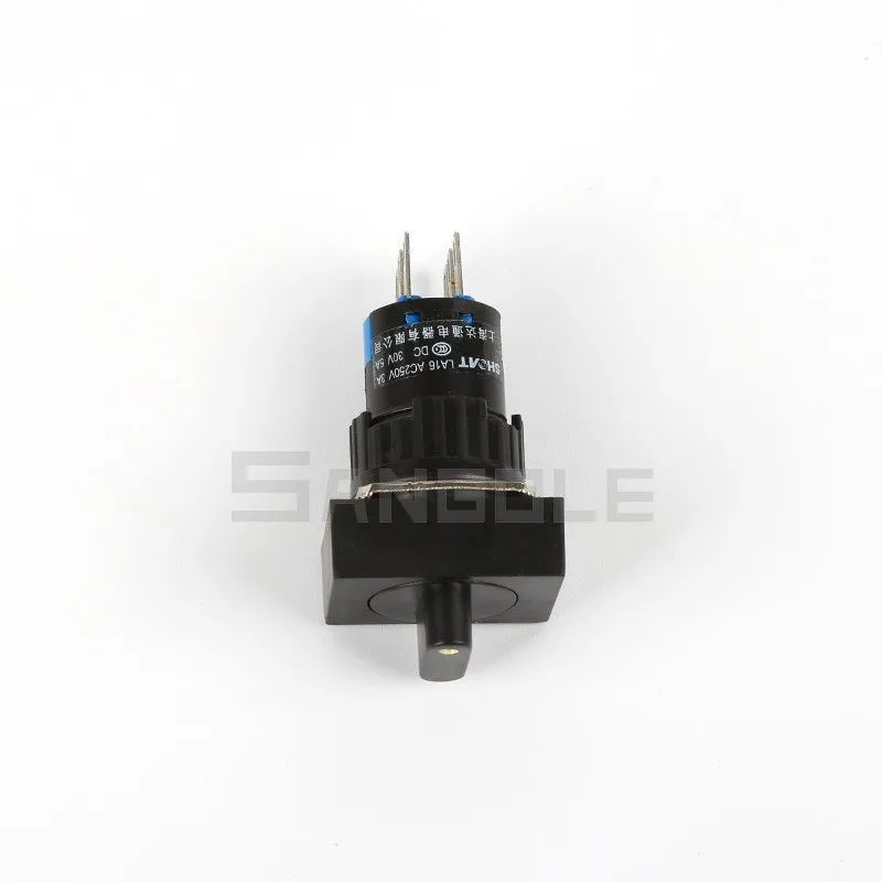 16-миллиметровый вращающийся переключатель Φ/3 дюйма серебристый контакт 2NO 2NC 6