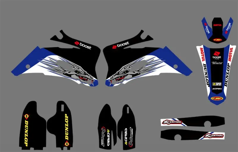 Графика фоны наклейки комплекты для Yamaha YZ250F YZ450F 2006 2007 2008 2009 YZ 250F 450F YZ250 YZ450 F