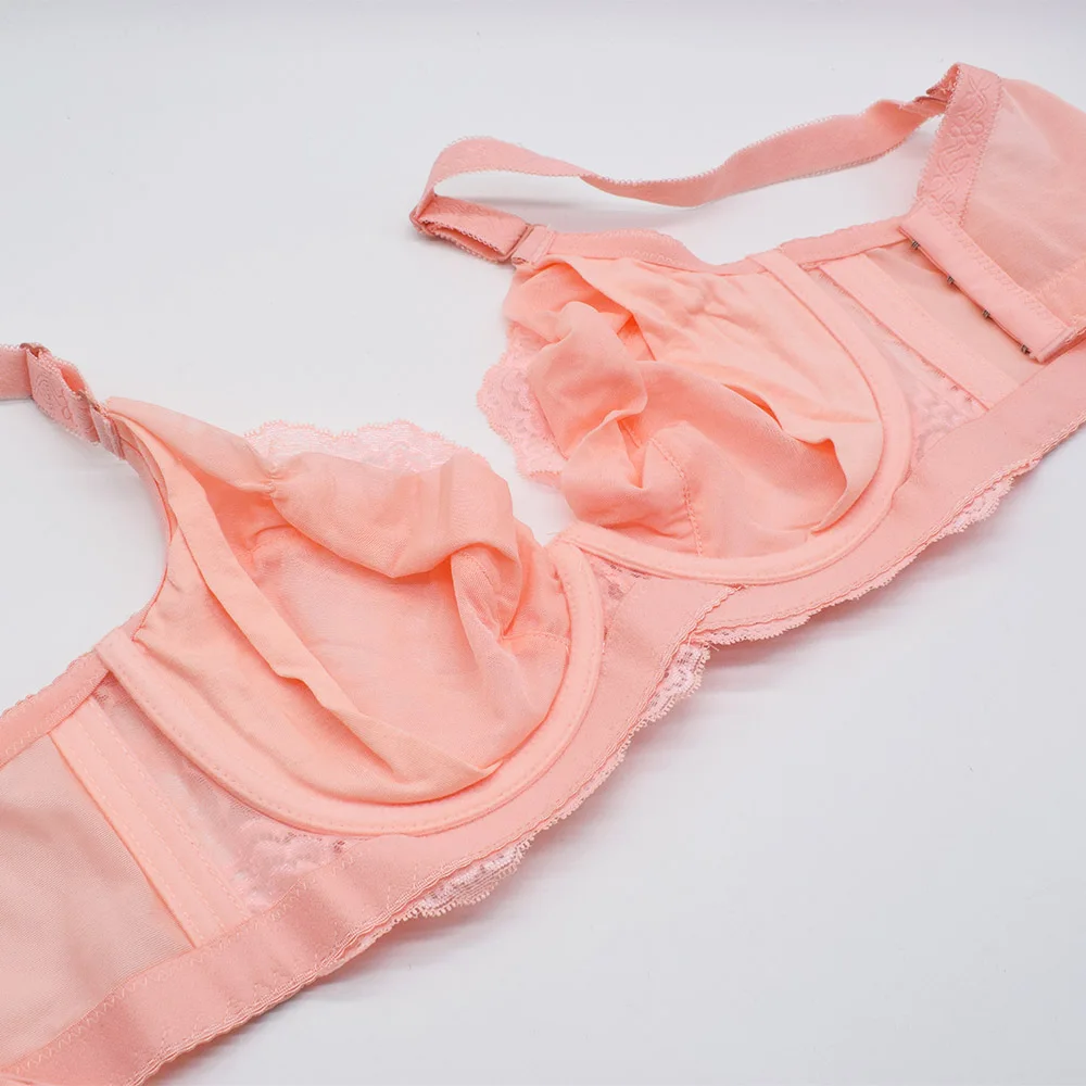 Женский цветочный тонкий бюстгальтер бралетт с глубоким V образным