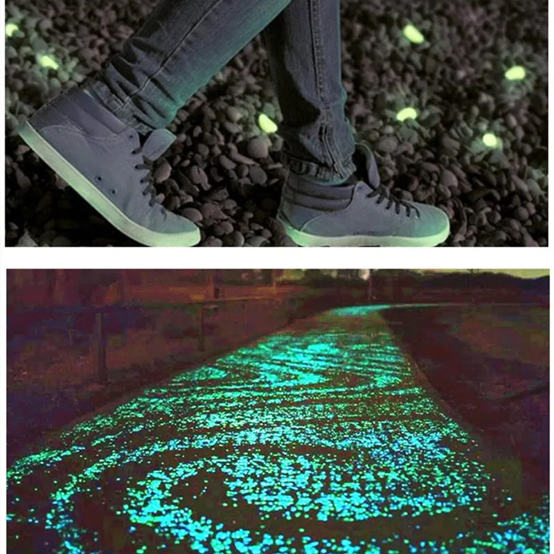 

Glowing Stones Garden Pebbles Bright Pebbles Aquarium Landscaping Luminous Stones Garden Glow In the Dark Stones