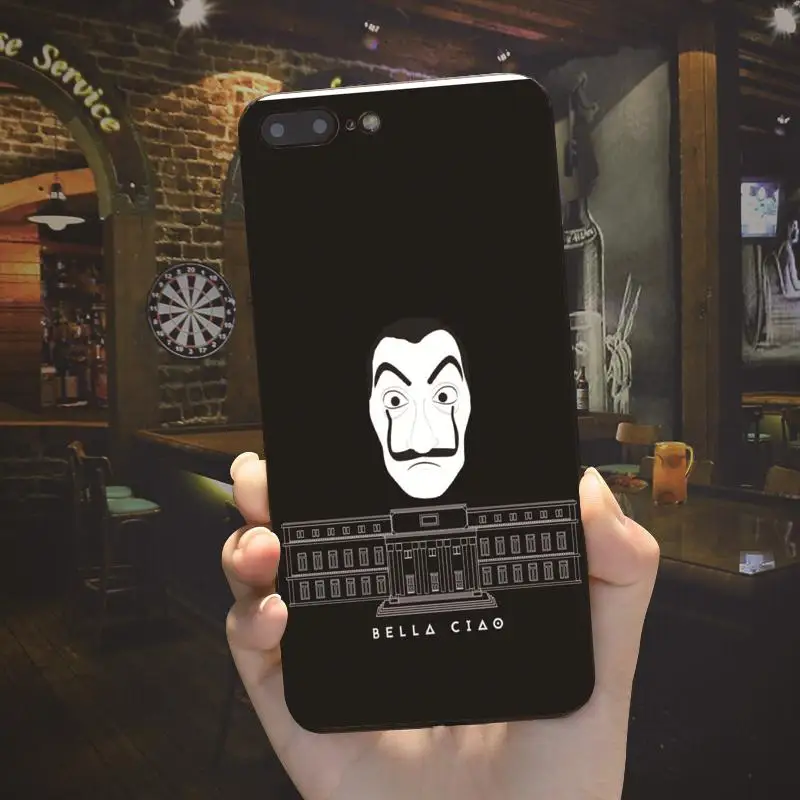 ZOJANENA Испания ТВ La Casa de papel Телефон чехол для iphone 6 6s 7 8 плюс 5S SE 5 10 X Черный Обложка
