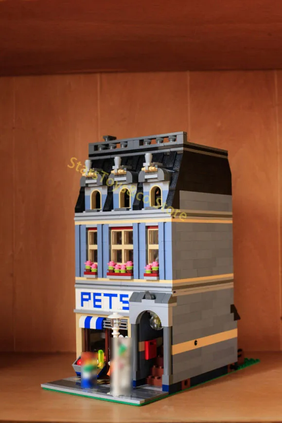 15009 2082 шт. Street View серии Pet Shop Модель Строительство Конструкторы комплект Кирпичи