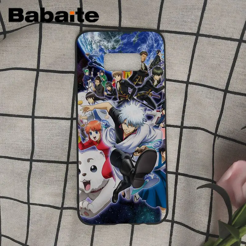 Babaite/Новый черный чехол для мобильного телефона с рисунком гинтамы Samsung Galaxy s9 s8 plus