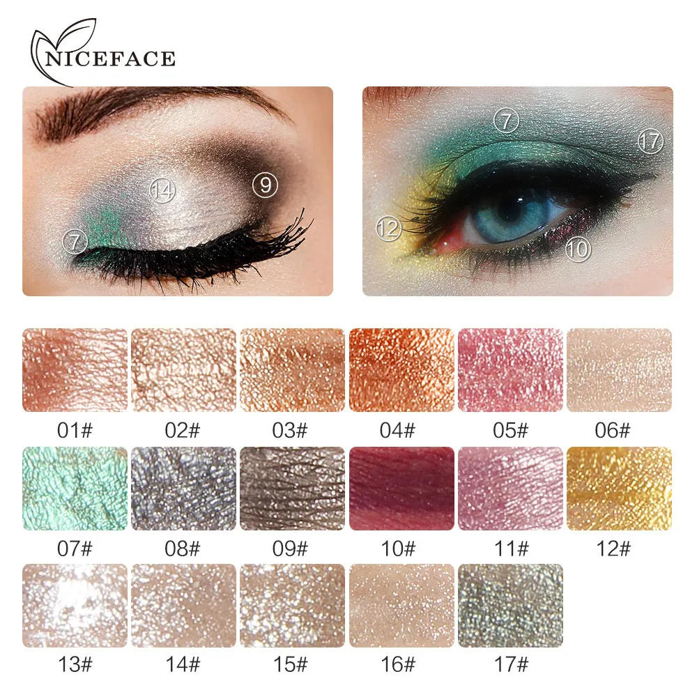 Новинка 2019 жидкие Металлические тени для век дымчатые водостойкие блестящие