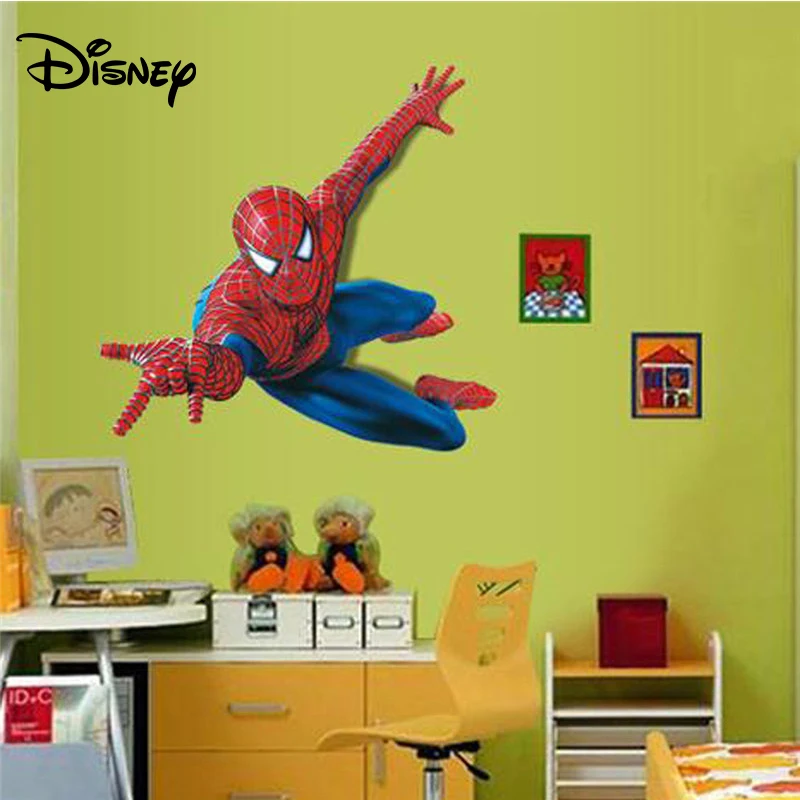 Disney90 * 110 см стикер Человек паук съемный мультфильм детская комната