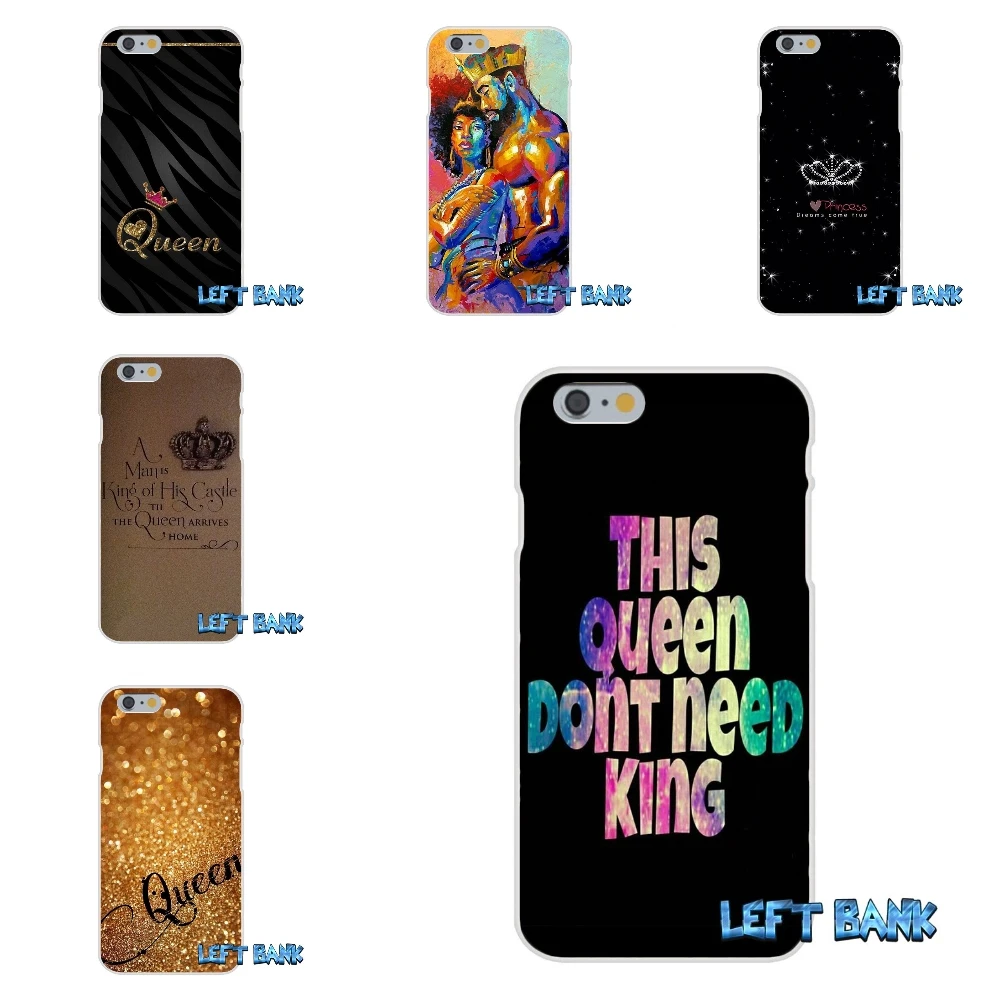 Мягкий Силиконовый ТПУ прозрачный чехол King queen для iPhone 4 4S 5 5S 5C SE 6 6S 7 Plus|case for iphone|case