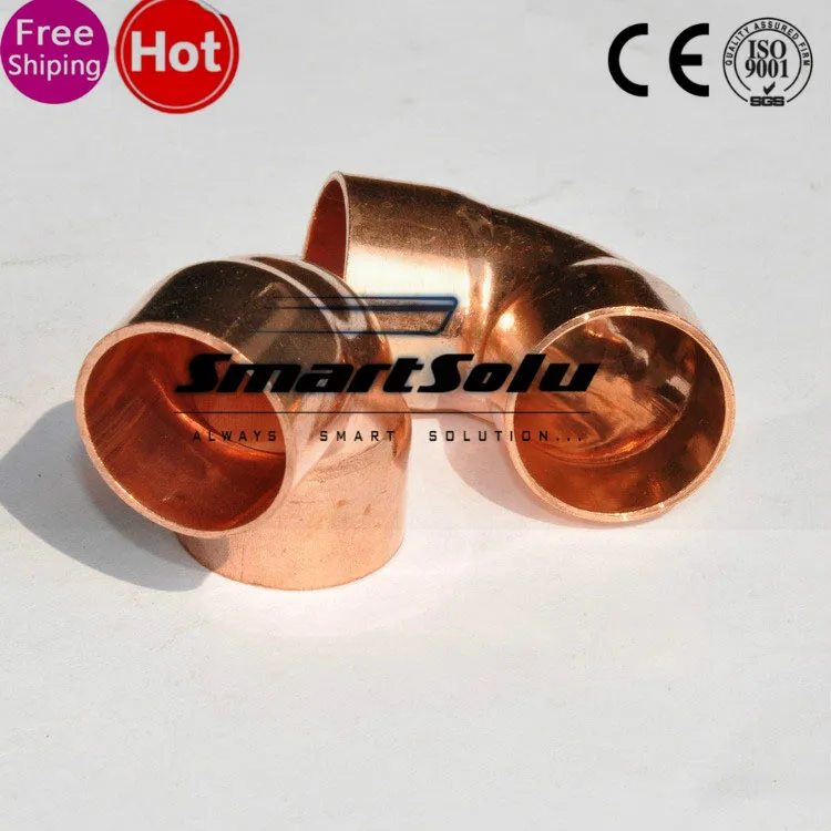 Прямая поставка с фабрики HVAC-R соединитель адаптера 50 мм 90 градусов Локти медные