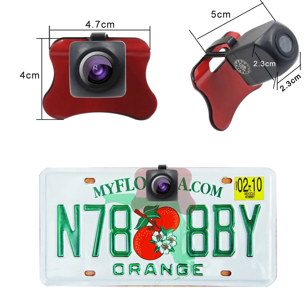 

Car Wifi License Plate Paste Type Rear View Camera Star Night Vision Backup Reversing Camera For IPhone/IOS Android