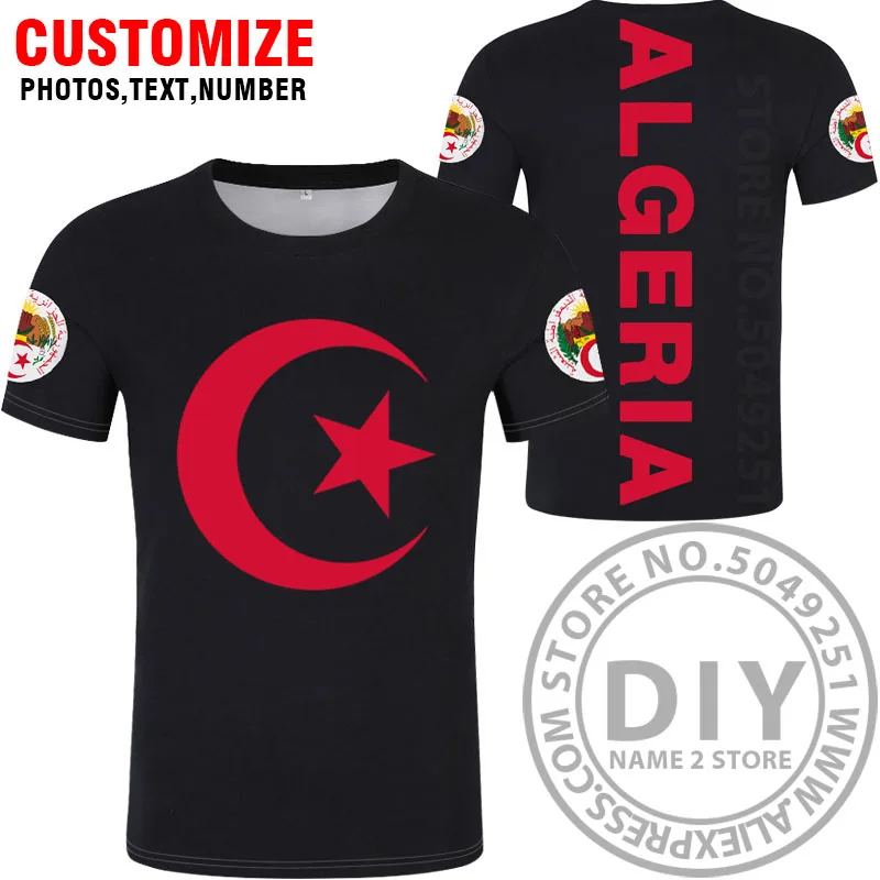 Футболка с надписью «algerie»,, футболка с номером dza, ислам, сделай сам, арабский элджери, арабский принт, надпись, черный флаг, фото, одежда