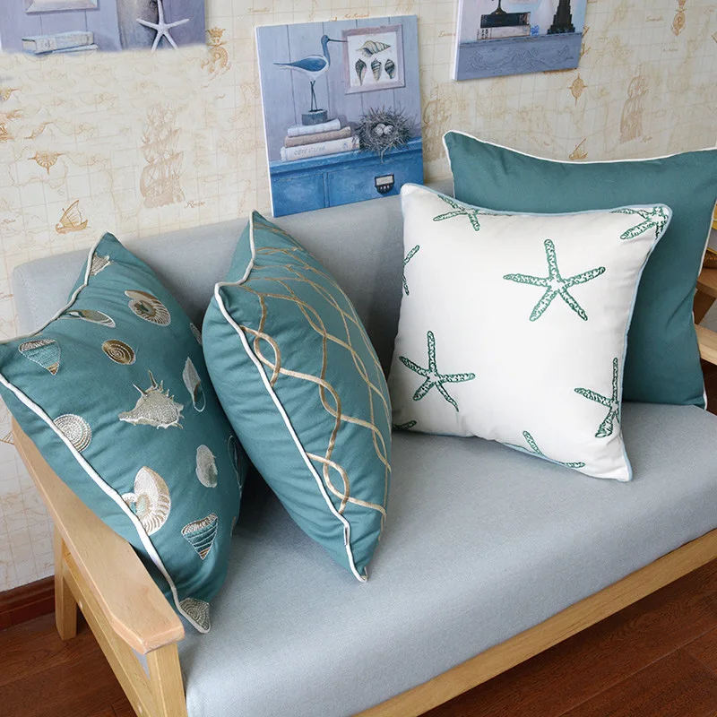 Наволочка для автомобиля Классическая из хлопка и льна|cushion cover|embroidery cushion covercushion