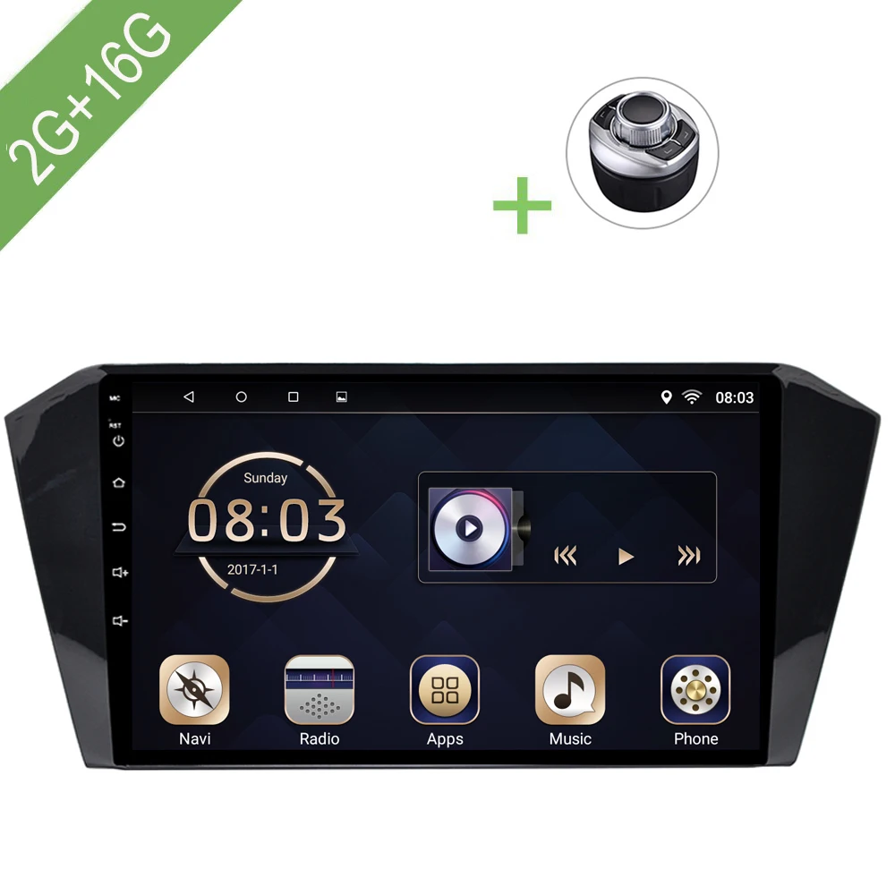 Автомобильный мультимедийный плеер 1 Din Android 7 автомобильный DVD для VW/Volkswagen Magotan/Passat