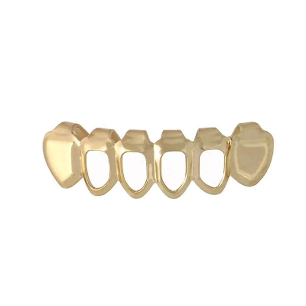 Новый модный тренд хип хоп металлический протез рок н ролл полый дизайн