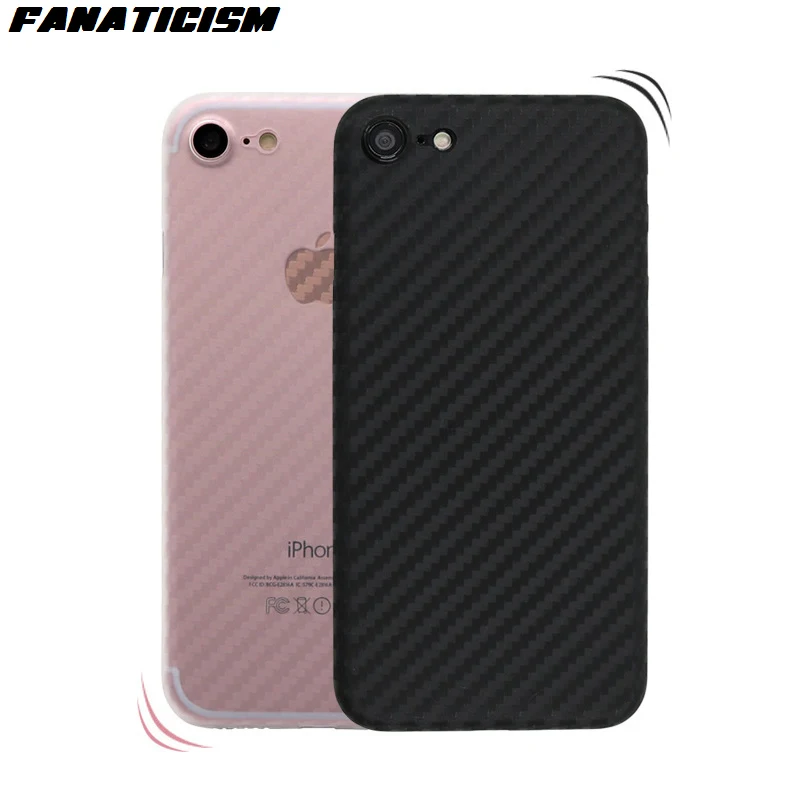 

200pcs Anti-fingerprint Phone Cases For iPhone X XS Max XR SE 5 6 7 8 Plus Ultra-thin Carbon Fiber Design Soft PP Back Cover