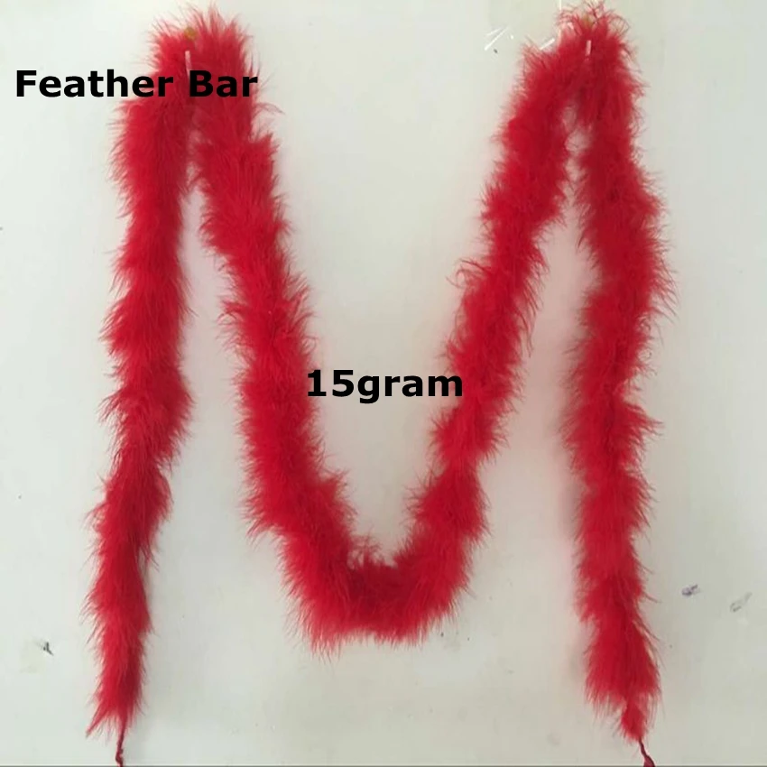 Mfeather 5 шт./лот 25 грамм красного цвета перо индейки Марабу боа для вечеринки