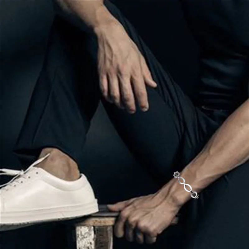Мужской браслет из нержавеющей стали с застежкой и сумкой|bracelet men|fashion bracelet menbracelet