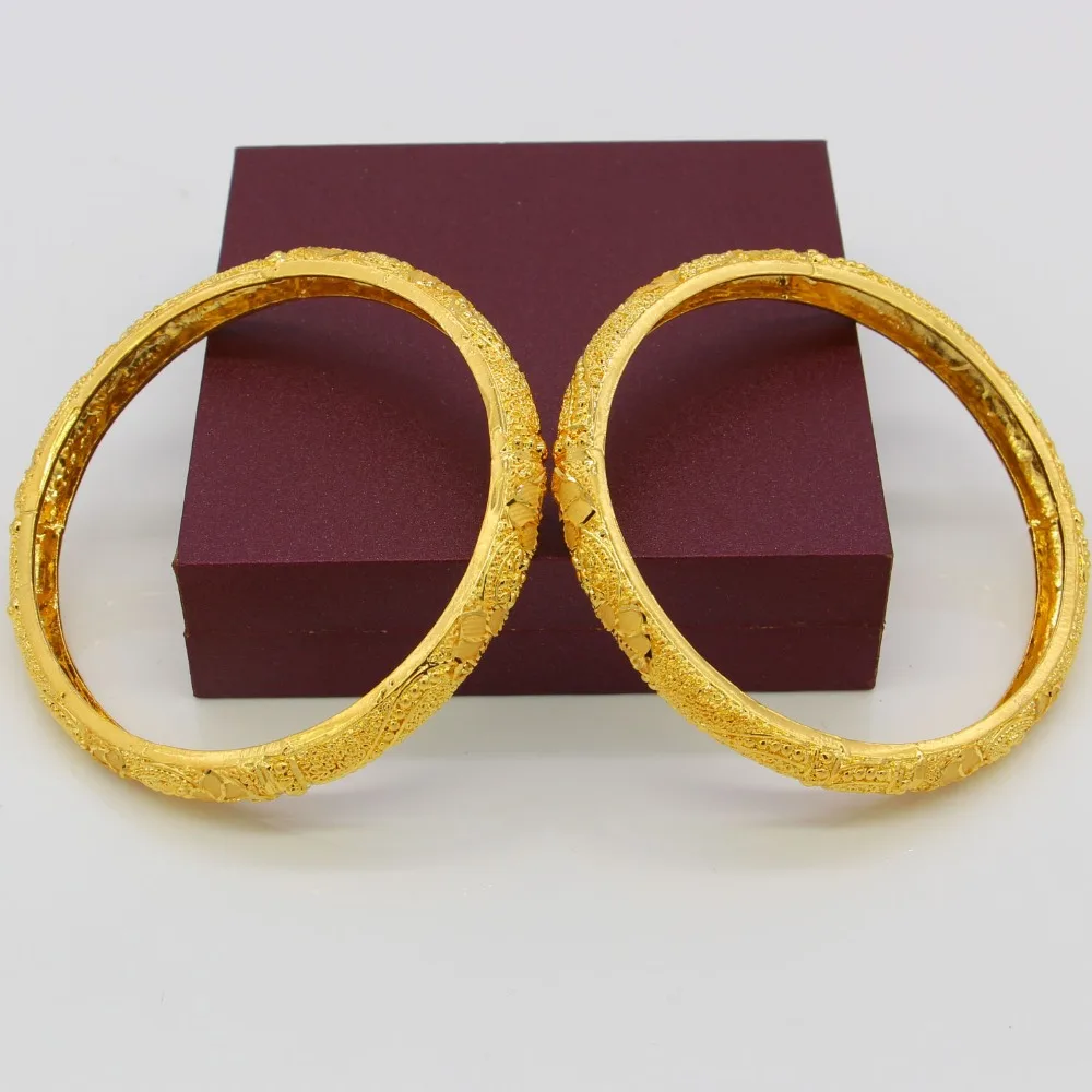 Новый Эфиопский браслеты для Для женщин 24 К золото Цвет Дубай и браслет в