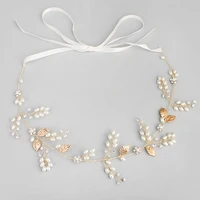 floralbride handmade wired rhinestones crystals pearls flower wedding tiara headband bridal hair vine hair accessories