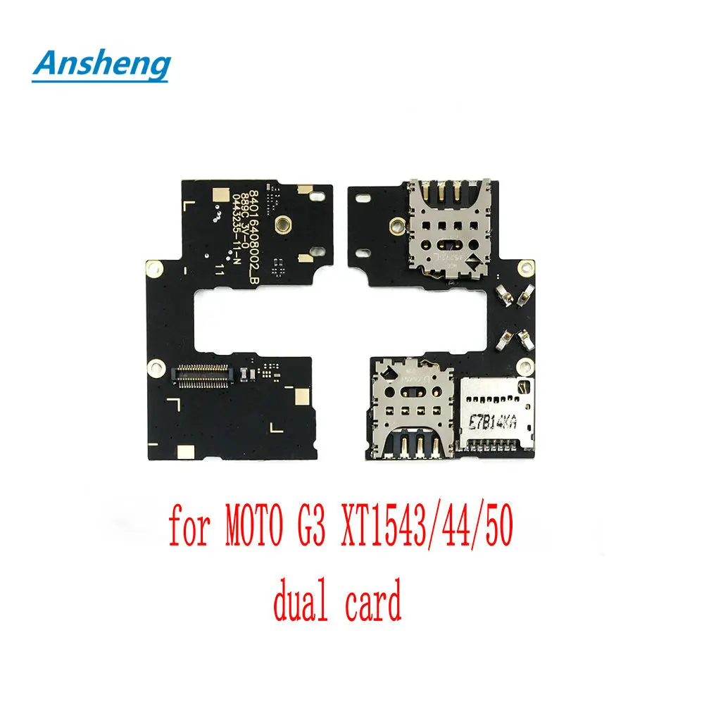 Ansheng держатель лотка для SIM карты гибкий кабель Motorola MOTO G3 XT1543/44/50 XT1540/41/42/48 сотового