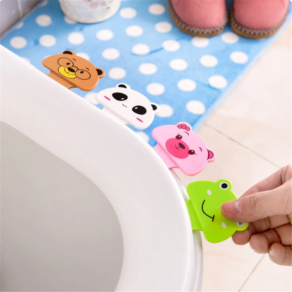 1 шт. Товары для ванной комнаты милый мультяшный чехол унитаза подъемное