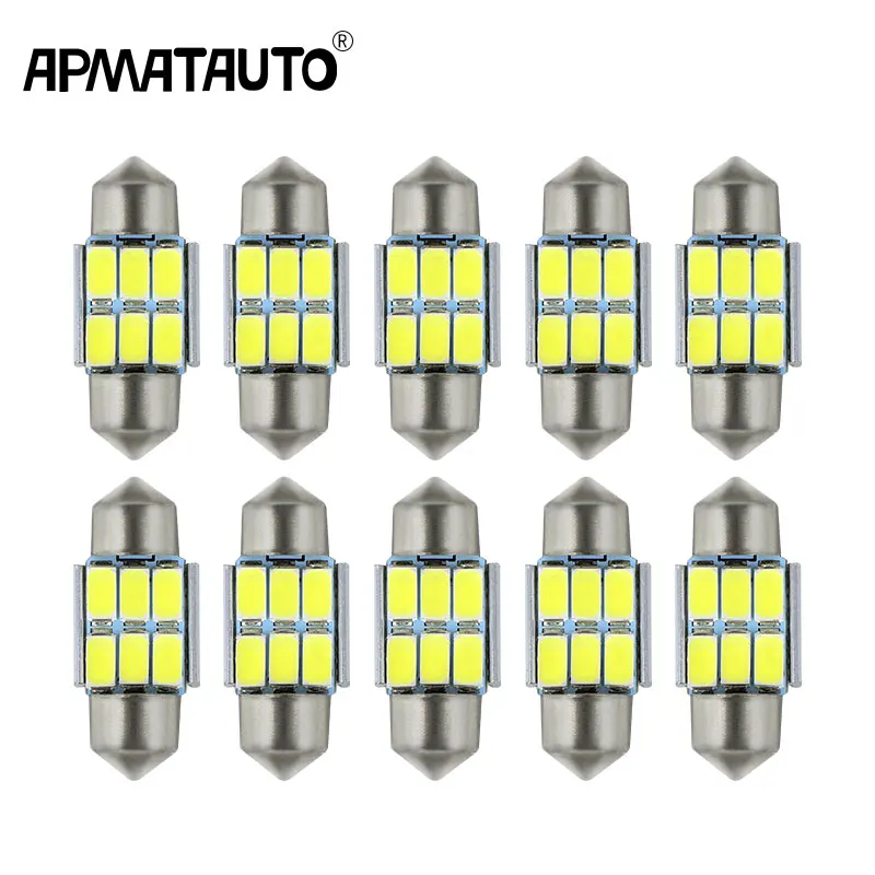 10x Автомобильный свет 31 мм 36 39 41 CANbus C5W Led Bulb5730 SMD для Audi Volkswagen Mercedes Benz BMW E36 E46 E90