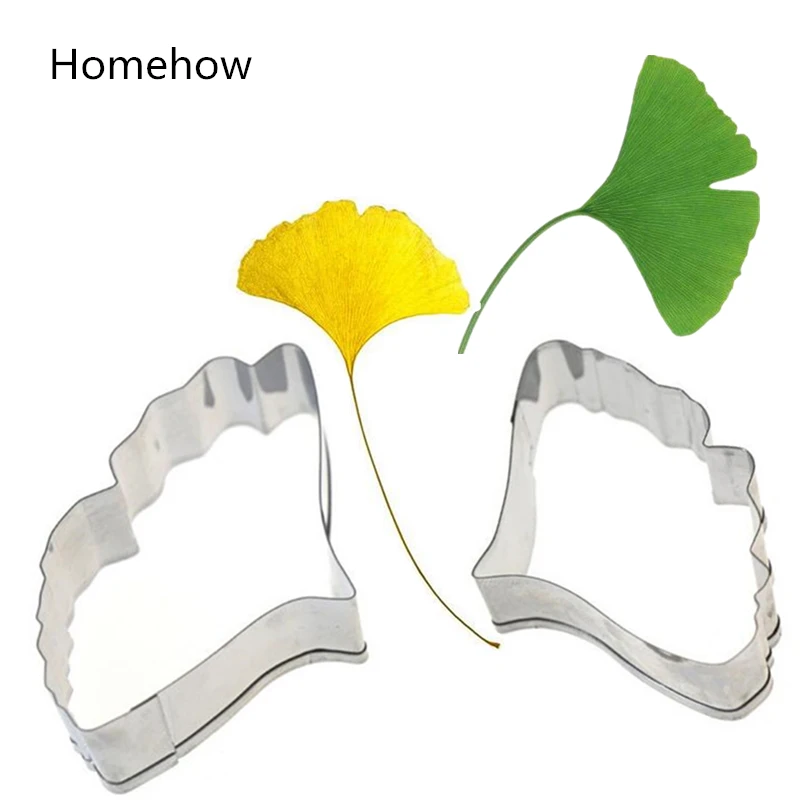 Homehow 2 шт./лот Ginkgo Biloba Лист торт форма 6 9*4 см нержавеющая сталь резак набор для