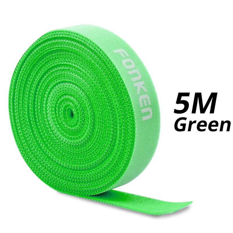 5m Green Ankndo кабель управление USB кабель Органайзер провода обмотки наушников Держатель мыши провода наушников держатель HDMI шнур клип протектор - Цвет: 5m Green