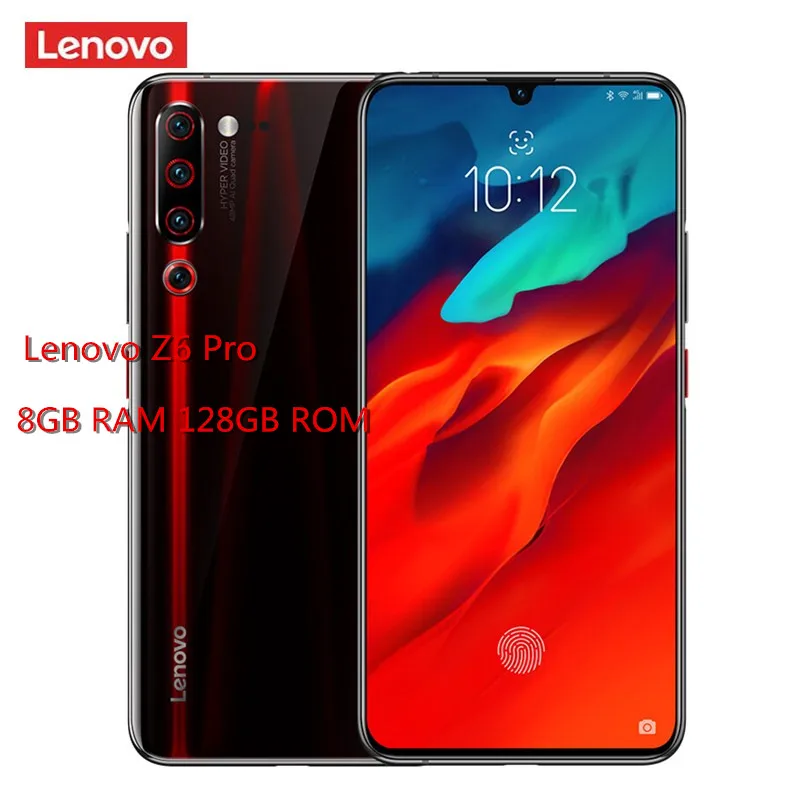 Смартфон lenovo Z6 Pro 4G 6 39 'ɺndroid 9 0 Восьмиядерный процессор Snapdragon 855 8 ГБ ОЗУ 128 Гб