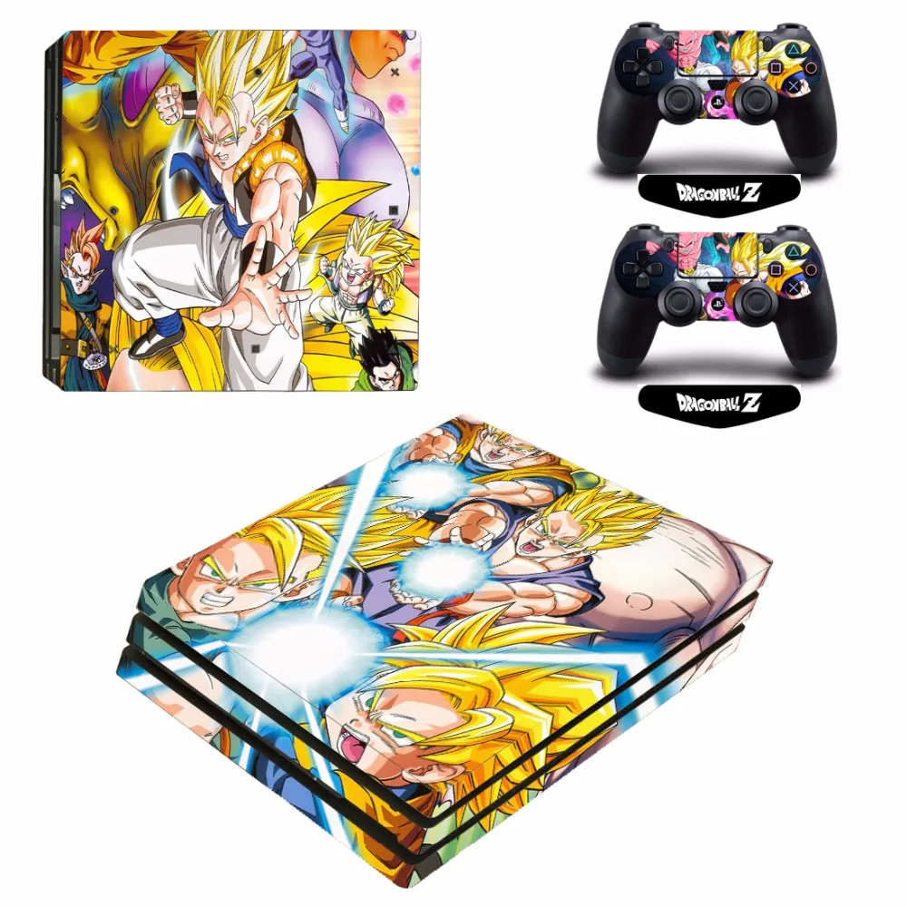 ARRKEO Dragon Ball Super Son Goku Vinyl Cover Decal PS4 Pro Skin Sticker for Sony PlayStation 4 Console 2 Controllers Skins | Электроника