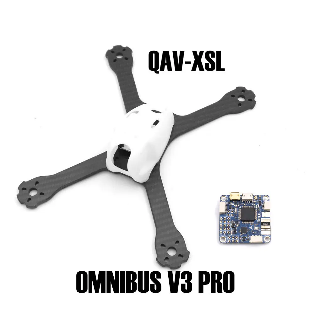 QAV XS Carbon Fiber 220 220mm Stretch X с корпусом из поликарбоната и откидной крышкой 32 F4 OMNIBUS V3 PRO