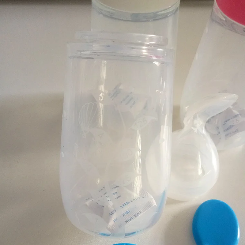 Детский силиконовый пищевой контейнер Rosiky бутылочка для кормления 125 молоко и