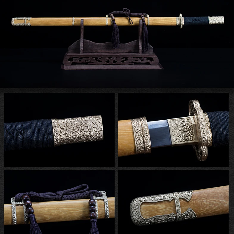 Древний ручной работы настоящий Тан дао китайский меч катана Полный Танг