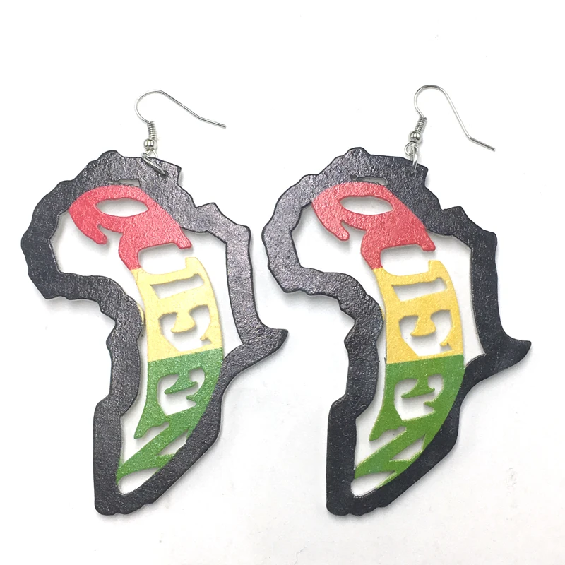 Бесплатная доставка! Деревянные серьги в африканском стиле|wooden earrings|earrings free