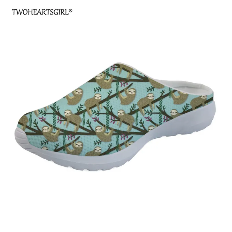 L2353CA Twoheartsgirl такса тапочки для женщин Летние удобные домашние сетчатые туфли на плоской подошве женские босоножки с воздухопроницаемой сеткой размера плюс - Цвет: L2353CA