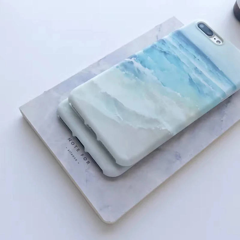 Чехол для телефона ShinyBean IMD с морским синим океаном iPhone 6 S мягкие пляжные Матовые