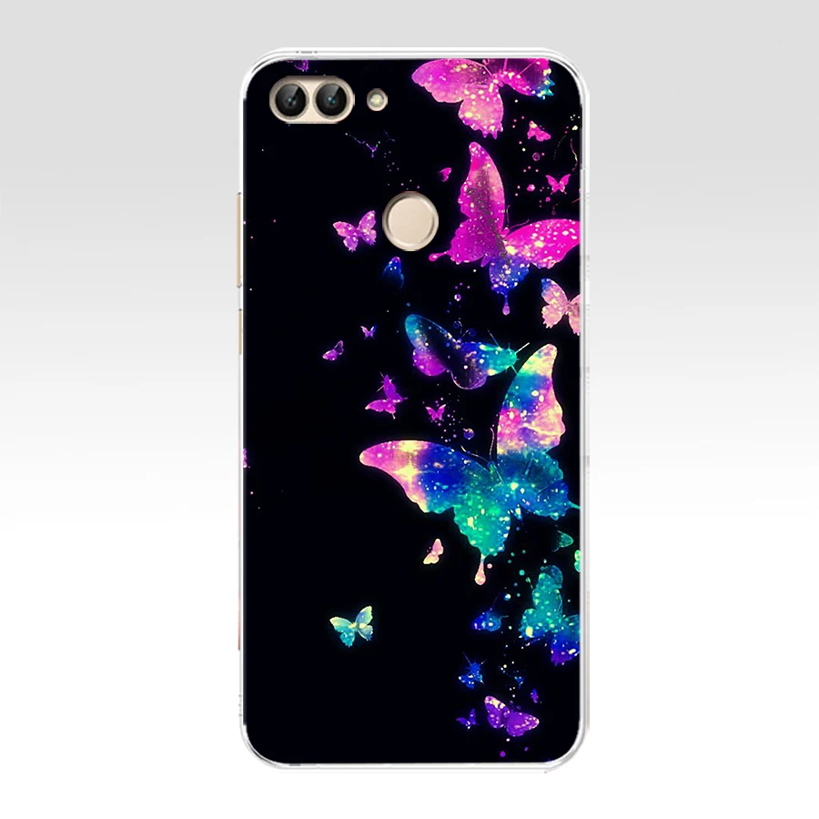 47 B huawei P Smart чехол TPU Мягкий силиконовый прозрачный чехол для телефона huawei P Smart Cover FIG-LX1 Enjoy 7S Чехол - Color: 47