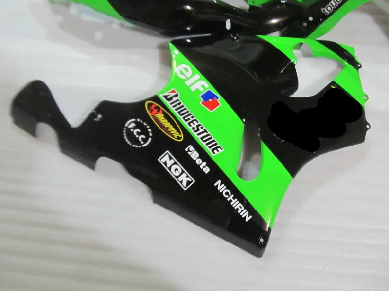 Комплект обтекателей для мотоцикла KAWASAKI Ninja ZX7R 97 99 00 01 02 03 ZX 7R 1997 2000 2003 ABS зеленый