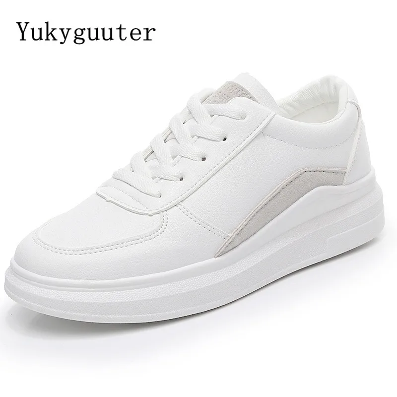 Women Skateboarding Shoes Sport White 2018 Platform Sneakers Outdoor Athletic Breathable Lace Up High Quality Woman | Спорт и