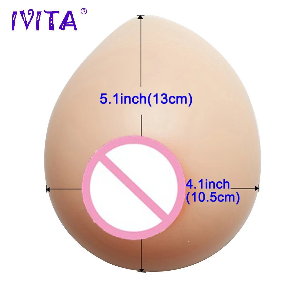 IVITA 1200 г поддельные реалистичные силиконовые груди формирует Трансвестит
