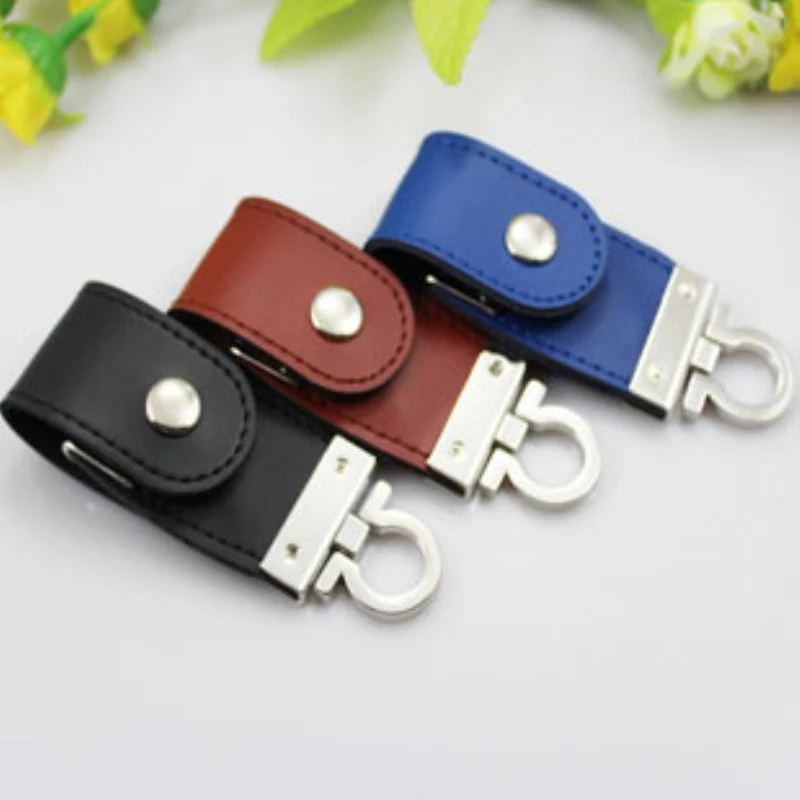 100% реальная емкость 2 вида цветов кожаный USB флеш накопитель 4 ГБ/8 ГБ/16 ГБ/32 ГБ/64 Гб