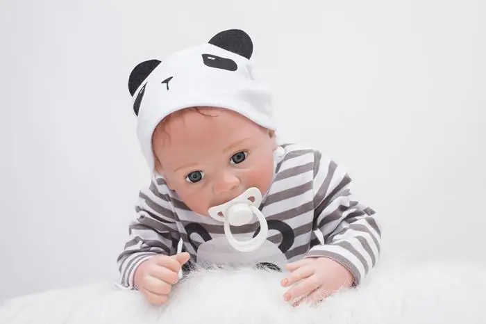 Детская кукла-Реборн 20 дюймов ручная работа реалистичные детские силиконовые